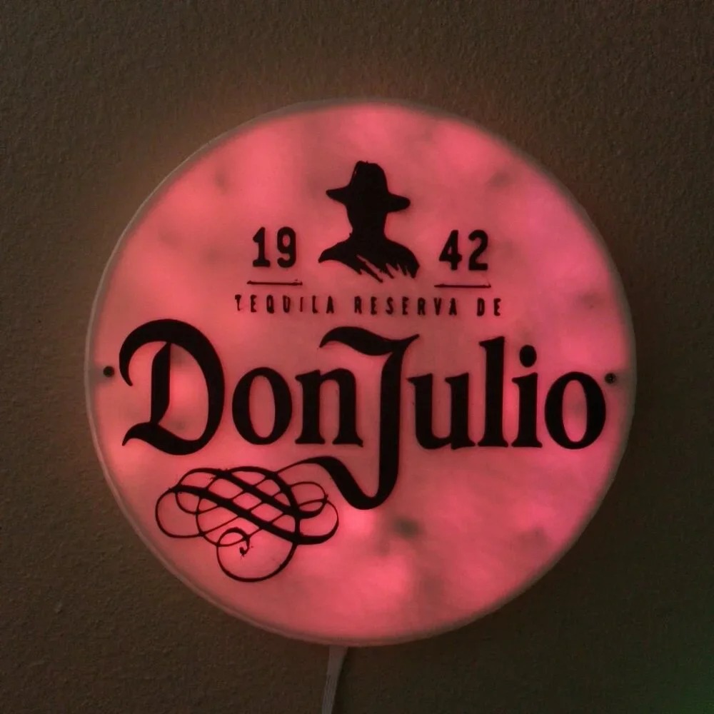 3D Printed Tequila Don Julio RGB LED Bar Sign With Remote Control ...